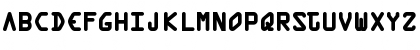 Download BigZeroSquared Regular Font Lowercase Preview
