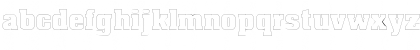 Download BillboardOutline Regular Font Lowercase Preview