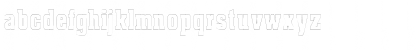 Download BillboardOutlineCondensed Regular Font Lowercase Preview