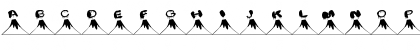 Download 101! Volcanic! Regular Font Lowercase Preview