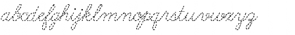 Download AbcCursiveDotted Regular Font Lowercase Preview