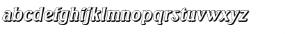 Download AbelBeckerShadow BoldItalic Font Lowercase Preview
