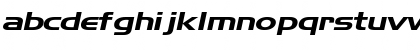 Download AeroExtended Italic Font Lowercase Preview