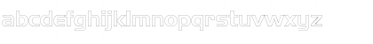 Download AeroOutline Regular Font Lowercase Preview