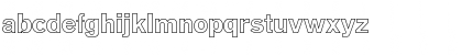 Download AGOldFace BoldOutline Font Lowercase Preview