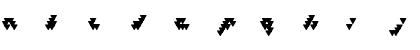 Download Bizar Loved Triangles Regular Font Lowercase Preview