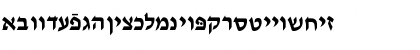 Download Ain Yiddishe Font-Modern Regular Font Lowercase Preview