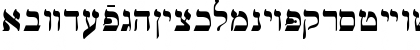 Download Ain Yiddishe Font-Traditional Regular Font Lowercase Preview