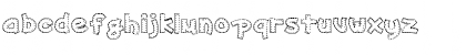 Download AKApplique White Regular Font Lowercase Preview