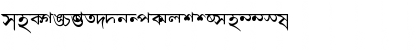 Download AkrutiBngSharat Normal Font Lowercase Preview