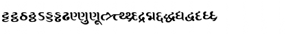 Download AkrutiGujChameli Bold Font Lowercase Preview
