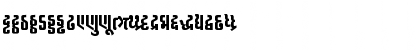 Download AkrutiGujMahanMedium Normal Font Lowercase Preview