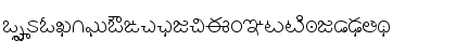 Download AkrutiTlgRagini Normal Font Lowercase Preview