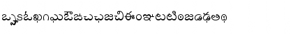 Download AkrutiTlgSarala Normal Font Lowercase Preview