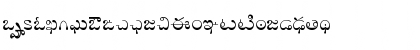 Download AkrutiTlgSudha Normal Font Lowercase Preview