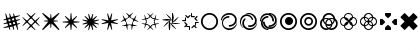 Download AlertDingbats Regular Font Lowercase Preview