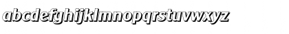 Download AlexanderBeckerShadow BoldItalic Font Lowercase Preview
