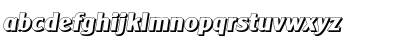 Download AlexanderBeckerShadow-ExBold Italic Font Lowercase Preview