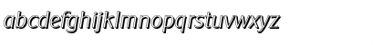Download AlexanderBeckerShadow-Xlight Italic Font Lowercase Preview