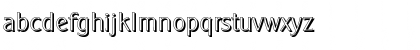Download AlexanderBeckerShadow-Xlight Regular Font Lowercase Preview