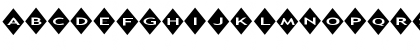 Download AlphaShapes diamonds Normal Font Lowercase Preview