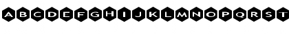 Download AlphaShapes hexagons Normal Font Lowercase Preview