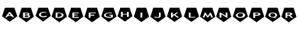 Download AlphaShapes pentagons 2 Normal Font Lowercase Preview