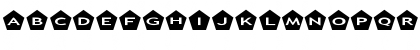 Download AlphaShapes pentagons Normal Font Lowercase Preview