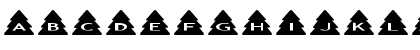 Download AlphaShapes xmas trees Normal Font Lowercase Preview