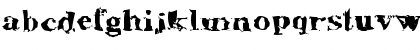 Download AluminumShredExtended Regular Font Lowercase Preview