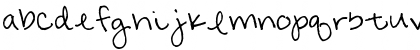 Download Amanda's Cute Regular Font Lowercase Preview
