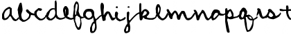 Download Amanda's Script Smooth Regular Font Lowercase Preview