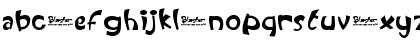 Download Blaster Evaluation Font Lowercase Preview