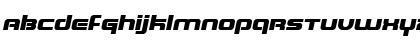 Download Blaster Infinite Italic Font Lowercase Preview