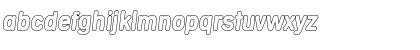 Download AndreasBeckerOutline BoldItalic Font Lowercase Preview