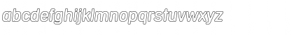 Download AndreasBeckerOutline Italic Font Lowercase Preview