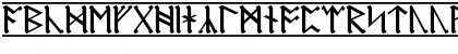 Download AngloSaxon Runes-1 Regular Font Lowercase Preview