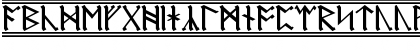 Download AngloSaxon Runes-2 Regular Font Lowercase Preview