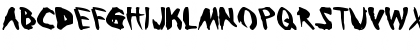 Download Bleeding Trough Regular Font Lowercase Preview