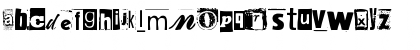 Download Anonymous Clippings Regular Font Lowercase Preview