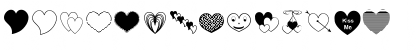 Download ap_justhearts Regular Font Lowercase Preview