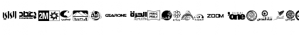 Download Arab TV logos Regular Font Lowercase Preview