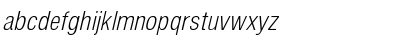Download Arena Condensed Light Italic Font Lowercase Preview