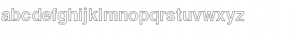 Download ArenaOutline Regular Font Lowercase Preview