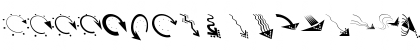 Download ArrowbixTwoDown Regular Font Lowercase Preview