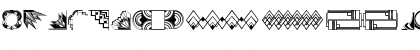 Download ArtDeco Motif Regular Font Lowercase Preview
