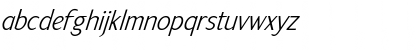 Download ArtemiusSans SN Light Italic Font Lowercase Preview