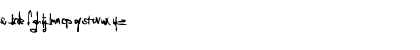 Download aSena Regular Font Lowercase Preview