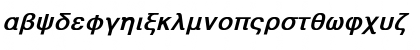 Download Athens Greek Bold Italic Font Lowercase Preview