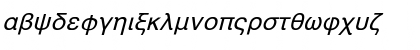 Download Athens Greek Italic Font Lowercase Preview